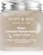 Mary&May Calendula Peptide Ageless Sleeping Mask mască de noapte calmantă cu efect antirid 110 g