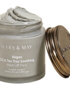 Mary&May Cica Tea Tree Soothing Masca de curatare cu minerale si argila pentru netezirea pielii 125 g