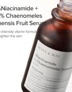Mary&May Niacinamide + Chaenomeles Sinensis ser regenerant si iluminator reface bariera protectoare a pielii 30 ml