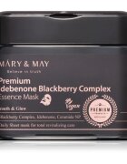 Mary&May Premium Idebenone Blackberry Complex Essence Mask mască textilă hidratantă cu efect de întărire pachet mare 20 buc