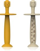 Matchstick Monkey Animal Collection periuțe de dinți pentru copii Lion/ Giraffe 2 buc