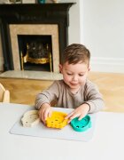Matchstick Monkey Animal Snack Mat serviciu de masă pentru copii pentru copii Monkey Lion & Giraffe 3 buc