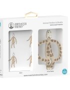Matchstick Monkey Animal Teether & Muslin Giraffe set cadou pentru copii
