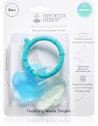 Matchstick Monkey Cooling Teether jucărie pentru dentiție cu efect racoritor Blue/ Mint 3m+ 1 buc