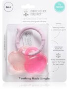 Matchstick Monkey Cooling Teether jucărie pentru dentiție cu efect racoritor Pink/ Dusty Pink 3m+ 1 buc