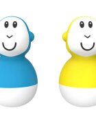 Matchstick Monkey Endless Bathtime Fun Wobblers jucărie pentru apă Blue & Yellow 2 buc