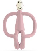 Matchstick Monkey Teething Toy and Gel Applicator jucărie pentru dentiție perie 2 in 1 Dusty Pink 1 buc