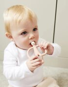 Matchstick Monkey Teething Toy and Gel Applicator jucărie pentru dentiție perie 2 in 1 Dusty Pink 1 buc