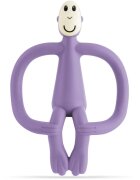 Matchstick Monkey Teething Toy and Gel Applicator jucărie pentru dentiție perie 2 in 1 Purple 1 buc