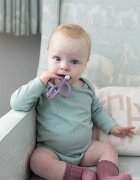 Matchstick Monkey Teething Toy and Gel Applicator jucărie pentru dentiție perie 2 in 1 Purple 1 buc