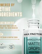 Max Factor Miracle Pure Matte Drops baza pentru machiaj pentru netezirea și matifierea tenului 30 ml
