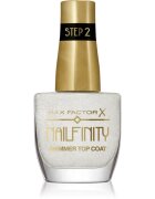 Max Factor Nailfinity Shimmer Top Coat lac gel de unghii pentru acoperirea superioară pentru stralucire culoare 102 Starry Veil 12 ml