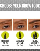 MAYBELLINE NEW YORK Brow Inserts creion pentru sprancene perie 2 in 1 culoare 2 Soft Brown 1.25 ml
