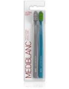 MEDIBLANC 5490 Ultra Soft periuțe de dinți ultra moale Grey Blue 2 buc