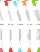 MEDIBLANC Interdental Pick-brush Angle perie interdentara 9 bucati Mix kit 5 buc