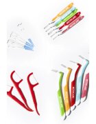 MEDIBLANC Interdental Pick-brush perie interdentara 05 mm Red 6 buc