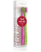 MEDIBLANC Set TB Ultra Soft Pink Green + Super Soft Pink Blue Duopack periuțe de dinți
