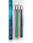 MEDIBLANC Toothbrush Silk perie de dinti cu peri fini 4 buc