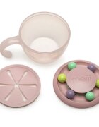 Melii Abacus Snack Container castron pentru gustare Pink 200 ml