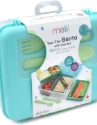 Melii Bento Box caserolă de mâncare Blue Mint Lime 1446 ml