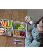 Melii Bento Box caserolă de mâncare Pink Purple Gray 1446 ml