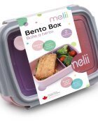 Melii Bento Box caserolă de mâncare Pink Purple Gray 880 ml
