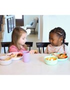 Melii Feeding Set serviciu de masă Pink Purple Grey 3 buc