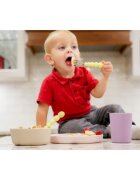 Melii Feeding Set serviciu de masă Pink Purple Grey 3 buc