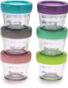 Melii Glass Food Container cutie pentru depozitarea alimentelor 6x118 ml