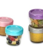 Melii Glass Food Container cutie pentru depozitarea alimentelor 6x118 ml