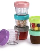 Melii Glass Food Container cutie pentru depozitarea alimentelor 6x118 ml