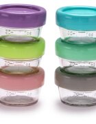 Melii Glass Food Container cutie pentru depozitarea alimentelor 6x59 ml