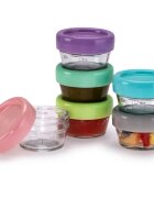 Melii Glass Food Container cutie pentru depozitarea alimentelor 6x59 ml