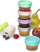 Melii Glass Food Container cutie pentru depozitarea alimentelor 6x59 ml