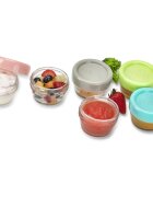 Melii Glass Food Container cutie pentru depozitarea alimentelor 6x59 ml