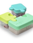 Melii Puzzle Container caserolă de mâncare Blue & Mint 850 ml