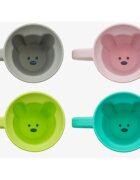 Melii Silicone Bear Mug ceasca Pink & Purple 2x145 ml