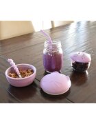 Melii Silicone Bowl with Lid caserolă de mâncare Cat 350 ml