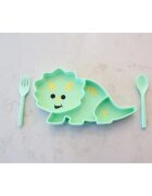 Melii Silicone Suction Plate farfurie cu ventuză Dino 1 buc