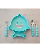 Melii Silicone Suction Plate farfurie cu ventuză Shark 1 buc