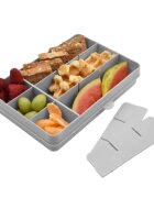 Melii Snackle Box cutie pentru gustare Grey 1368 ml