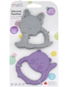 Melii Teethers jucărie pentru dentiție Bulldog & Cat 2 buc