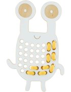Milin Big Wooden Lacing Toy Crab Goggly jucărie cu activități 20 cm x 13 cm x 07 cm 1 buc