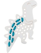 Milin Big Wooden Lacing Toy Dinosaur Alex jucărie cu activități 22 cm x 15 cm x 07 cm 1 buc