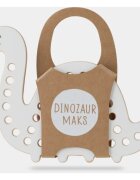 Milin Big Wooden Lacing Toy Dinosaur Max jucărie cu activități 185 cm x 11 cm x 07 cm 1 buc