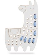 Milin Big Wooden Lacing Toy Lama Lily jucărie cu activități 205 cm x 13 cm x 07 cm 1 buc