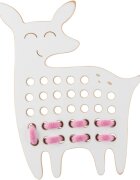 Milin Big Wooden Lacing Toy Little Deer Emily jucărie cu activități 18 cm x 13 cm x 07 cm 1 buc