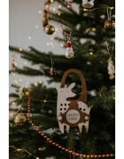 Milin Big Wooden Lacing Toy Little Deer Emily jucărie cu activități 18 cm x 13 cm x 07 cm 1 buc