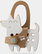 Milin Small Wooden Lacing Toy Dog jucărie cu activități 10 cm x 10 cm x 07 cm 1 buc