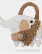 Milin Small Wooden Lacing Toy Elephant jucărie cu activități 85 cm x 125 cm x 07 cm 1 buc